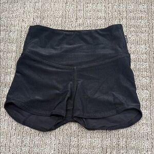 Kids ribbed Ruth black shorties